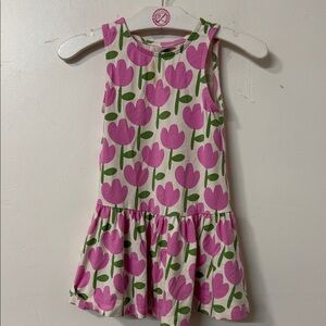 Hanna Andersson Pink and Green Floral Kids Dress